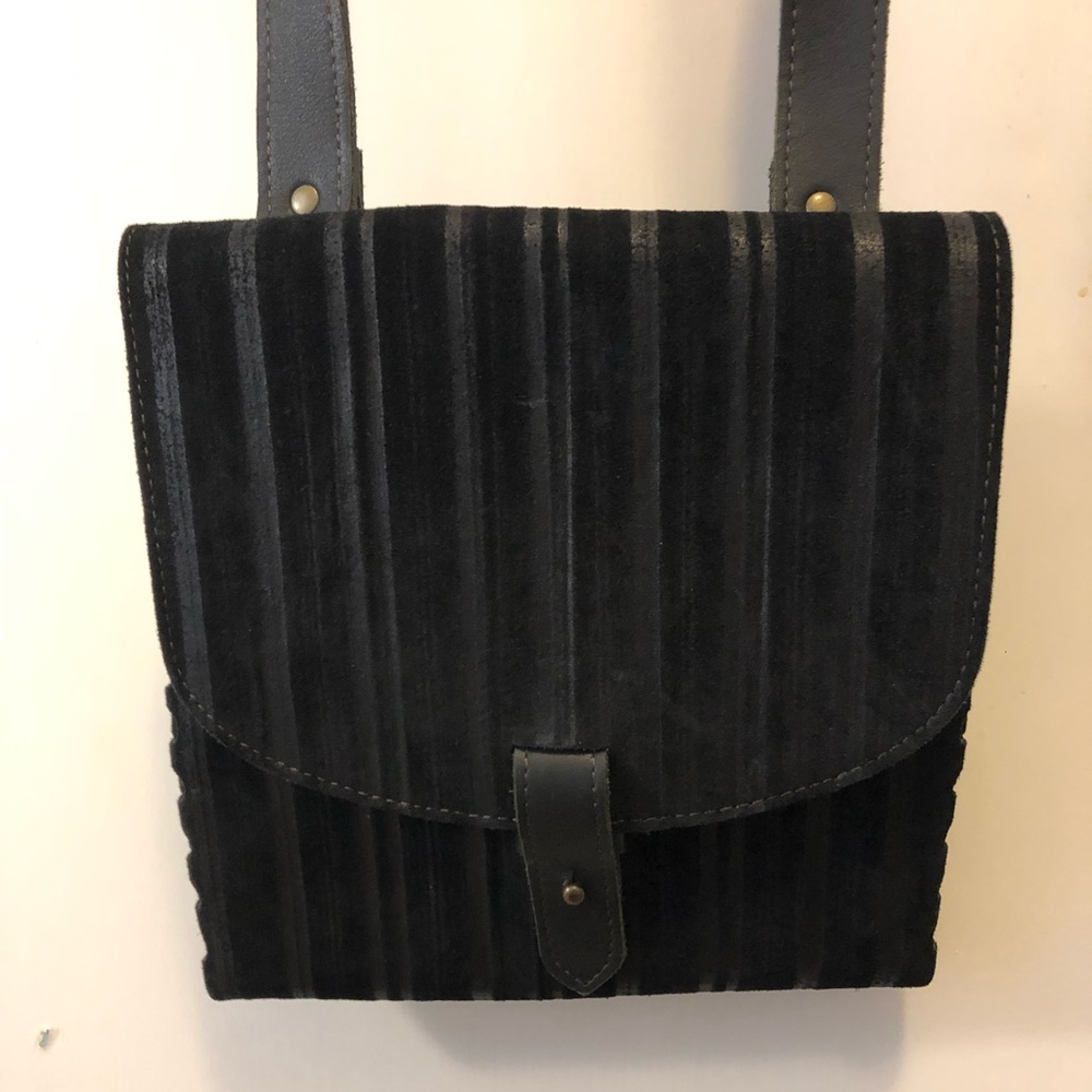 Black Suede Crossbody